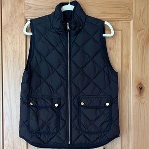 JCREW Women's Black Quilted Vest